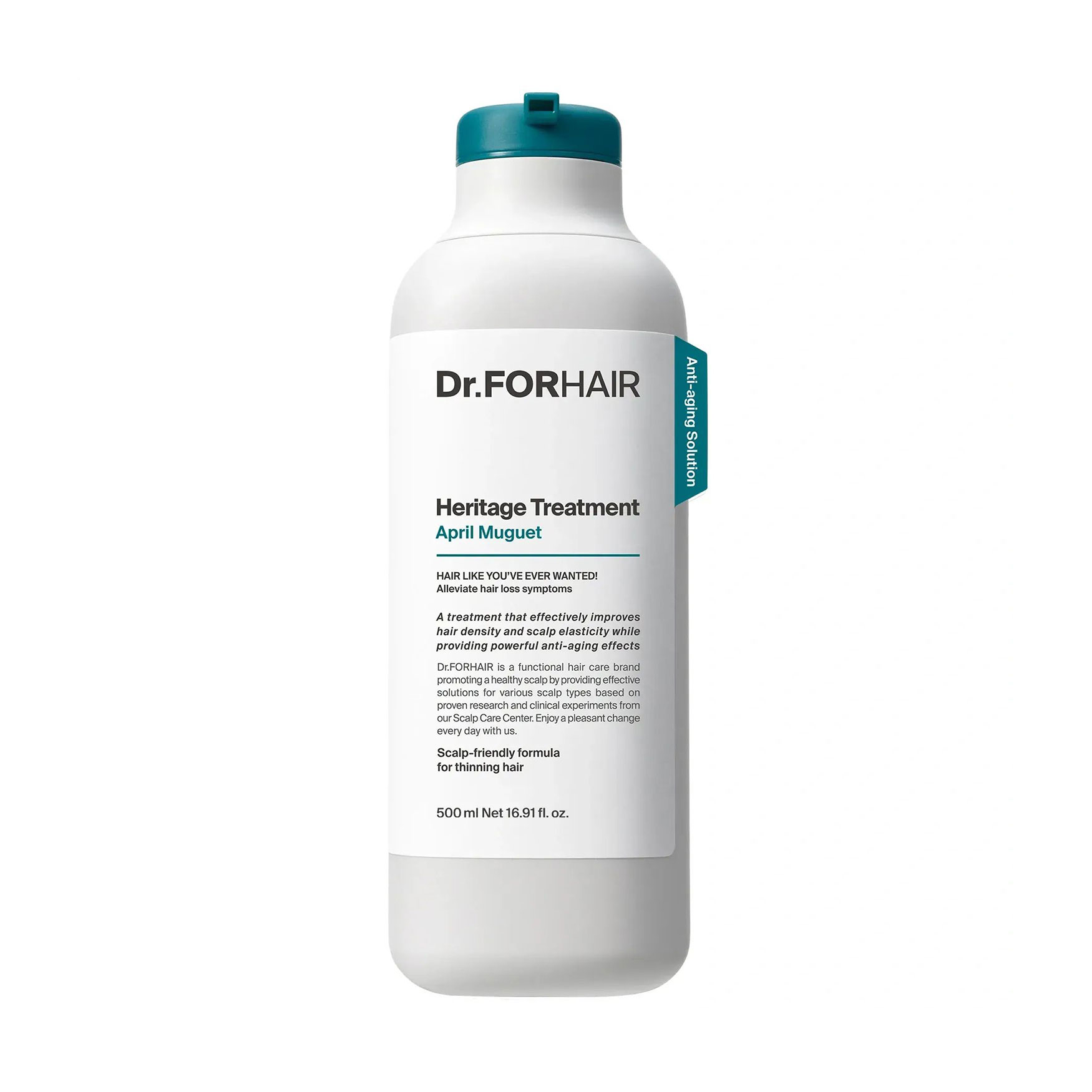 Зволожувальна маска-кондиціонер для волосся та шкіри голови Dr.FORHAIR Heritage Treatment April Muguet, 500 мл